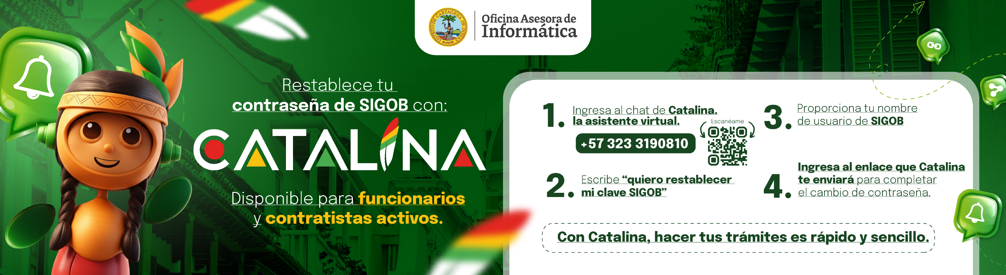 BANNER RESTABLECE TU CONTRASEÑA SIGOB