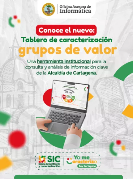 Banner móvil Conoce el nuevo tablero de caracterización Grupos de Valor