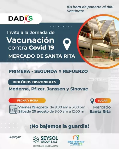 DADIS convoca a una nueva jornada de vacunación 