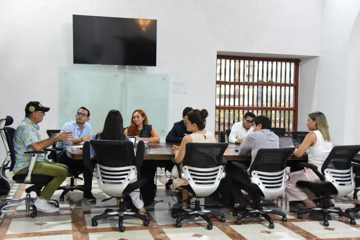 Transcaribe, el Malecón de la Ciénaga de la Virgen y el Plan Maestro de Drenajes Pluviales fueron los temas centrales del encuentro.