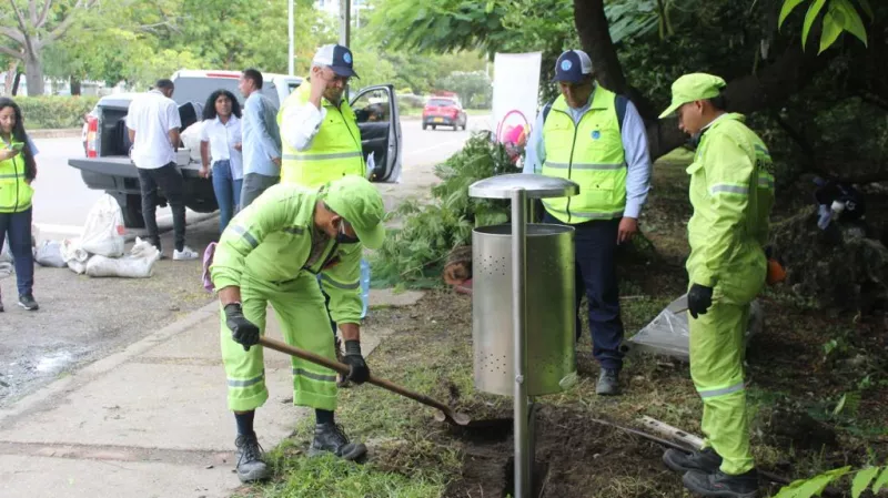  La instalación comenzó en el barrio Crespo, a través del grupo PGIRS y Pacaribe.