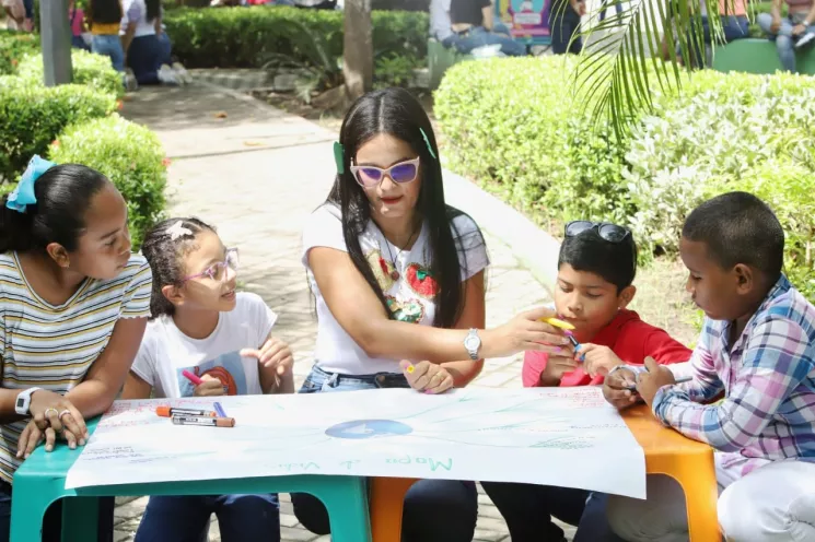Las voces de las niñas y niños se escucharon en el Espíritu del Manglar.
