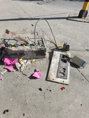 Nuevamente la red semafórica del Distrito es víctima del vandalismo