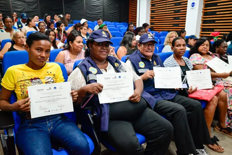 264 integrantes de los Comités Barriales de emergencias -COMBAS- recibieron certificación 