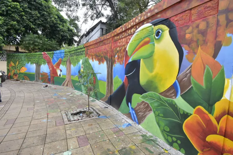 Se destaca el trabajo con la Institución Educativa Nuestra Señora del Carmen para ser sede de este valioso mural