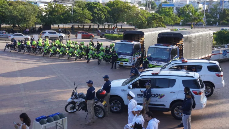 La entrega se hizo con el propósito de  reforzar la seguridad en Cartagena durante la temporada turística
