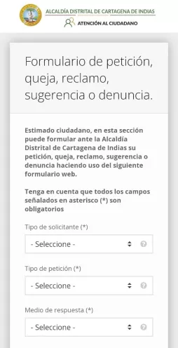 La ciudadanía puede poner sus peticiones, quejas, reclamos y sugerencias.
