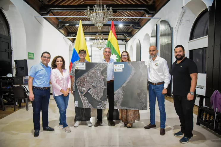 El Alcalde de Cartagena, William Dau Chamat, recibió por parte de GO Catastral la cartografía urbana y rural