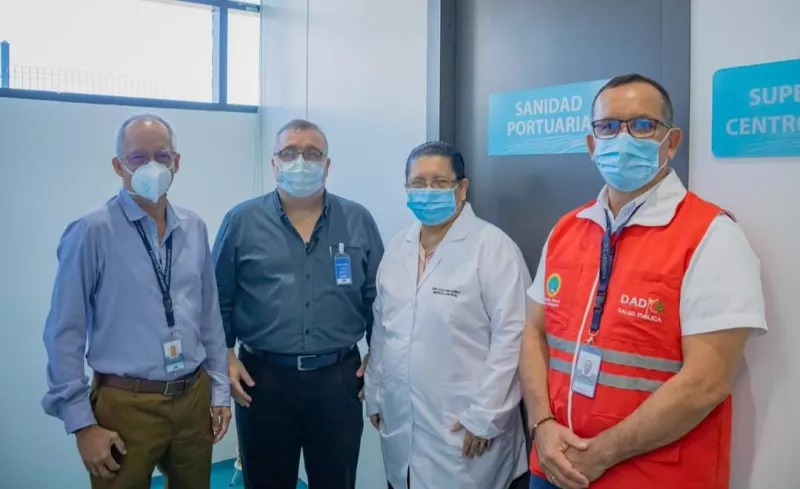 La oficina dispuesta por la Sociedad Portuaria fue recibida en nombre del alcalde de Cartagena