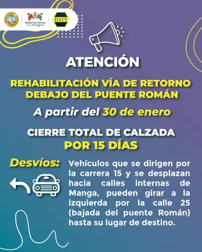A partir del lunes 30 de enero se restringe el tráfico vehicular 