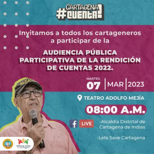 El Alcalde de los cartageneros sí le ha apostado a obras y proyectos