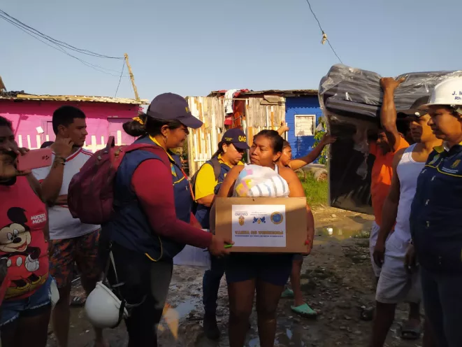 La OAGRD entregó asistencia humanitaria de emergencia a las familias