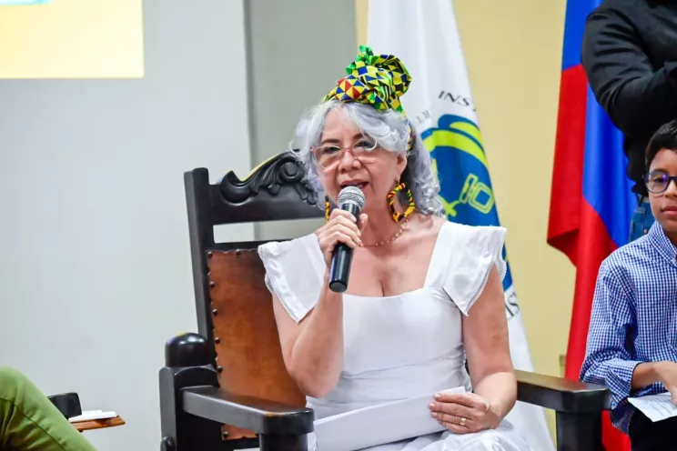La secretaria de Educación, Olga Acosta Amel