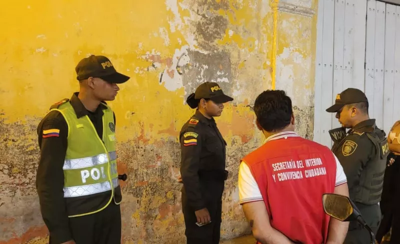 El operativo inició en el Portal de los Dulces