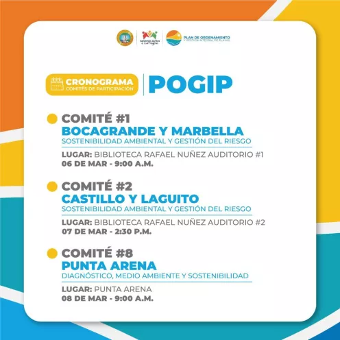 El POGIP se reactiva para socializar las primeras versiones de diagnóstico del Plan de Ordenamiento General 