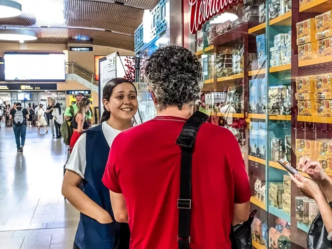 Los brigadistas desarrollaron un trabajo de sensibilización con los taxistas de la estación 