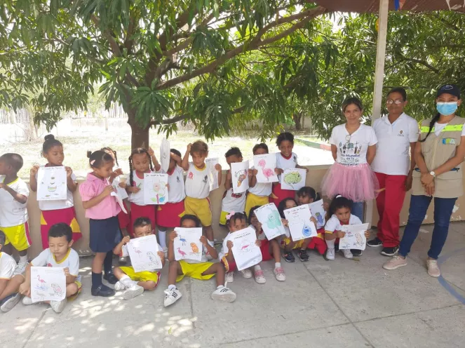 Los niños realizaron actividades de educación ambiental
