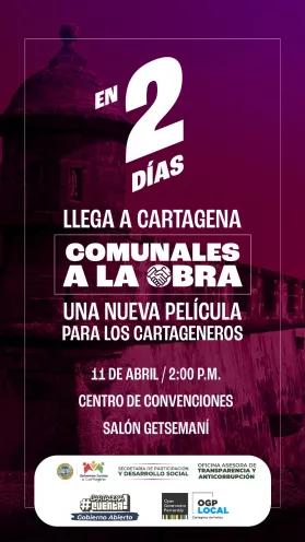 Este martes 11 de abril, lanzamiento de ¡Comunales a la obra!
