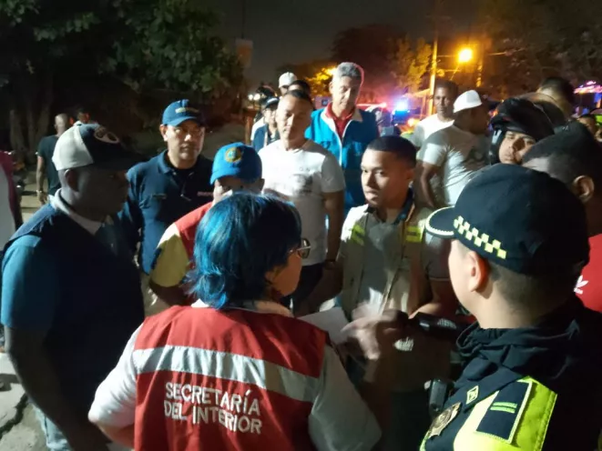 Se contó con el apoyo de la Policía Metropolitana, el Departamento Administrativo de Tránsito y Transporte 