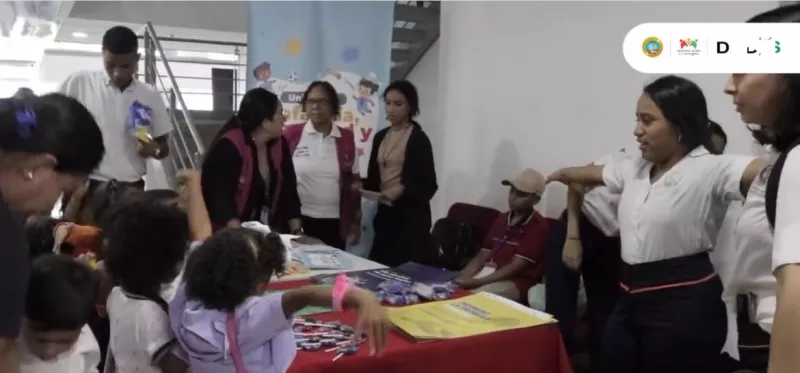 Los niños fueron los protagonistas de esta tarde llena de juegos, bailes y diversión