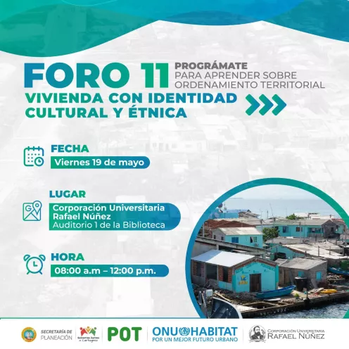 Prográmate para el Foro 11 del POT de Cartagena