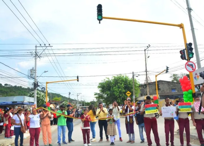 Este es un punto de alta afluencia vehicular 
