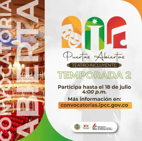 Con esta convocatoria se busca garantizar el derecho al acceso a la cultura 
