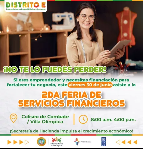 Participarán once entidades financieras. Te esperamos en el Coliseo de Combate.