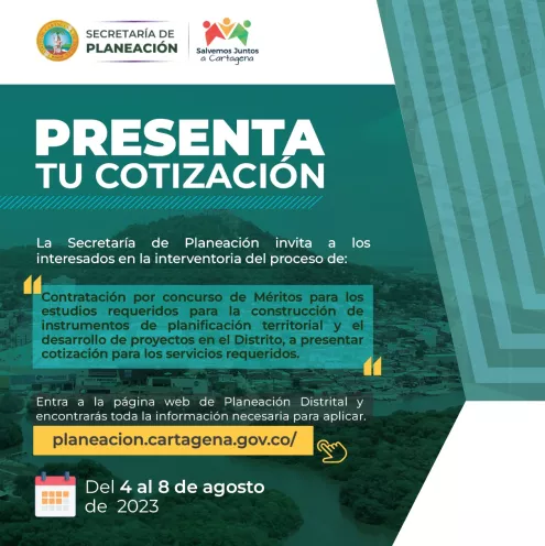 Convocatoria para presentar cotizaciones