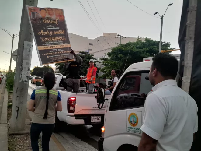 operativos de control a la contaminación visual en la ciudad