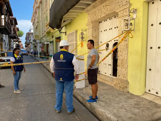 Se presentó en un inmueble frente al consultorio jurídico de la Universidad de Cartagena