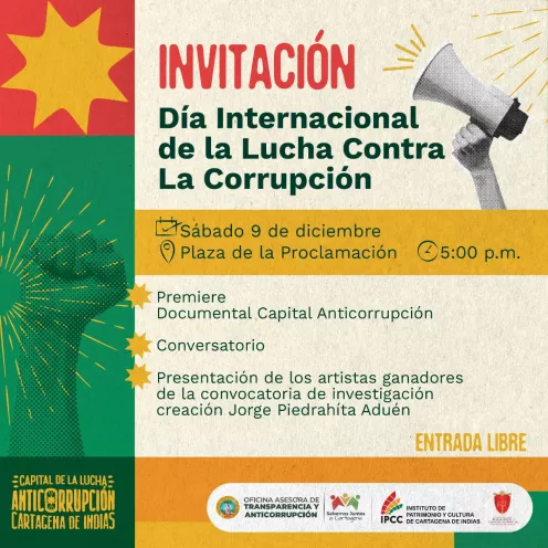 “Capital de la lucha anticorrupción Cartagena de Indias”