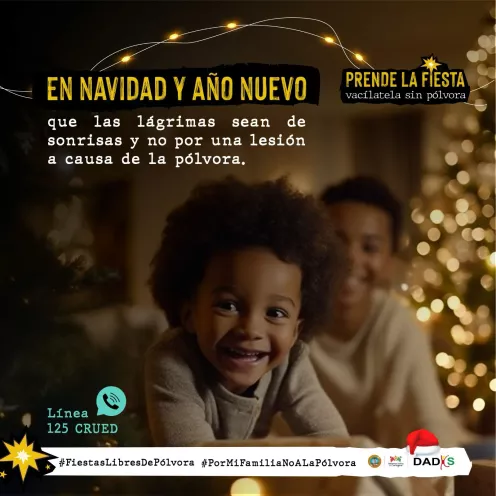Campaña del DADIS para prevenir el uso inadecuado de la Pólvora pirotécnica