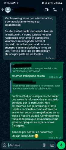 caso de éxito de Titán chat