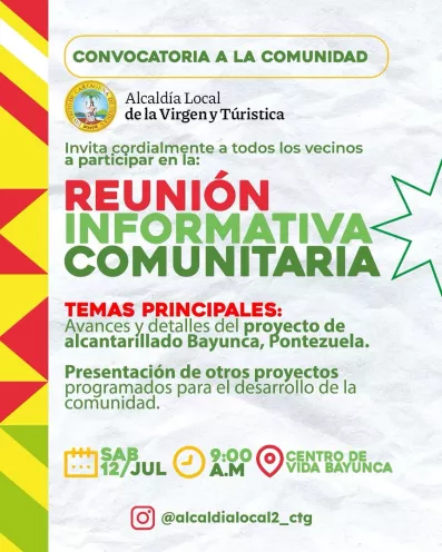 Reunión informativa Comunitaria