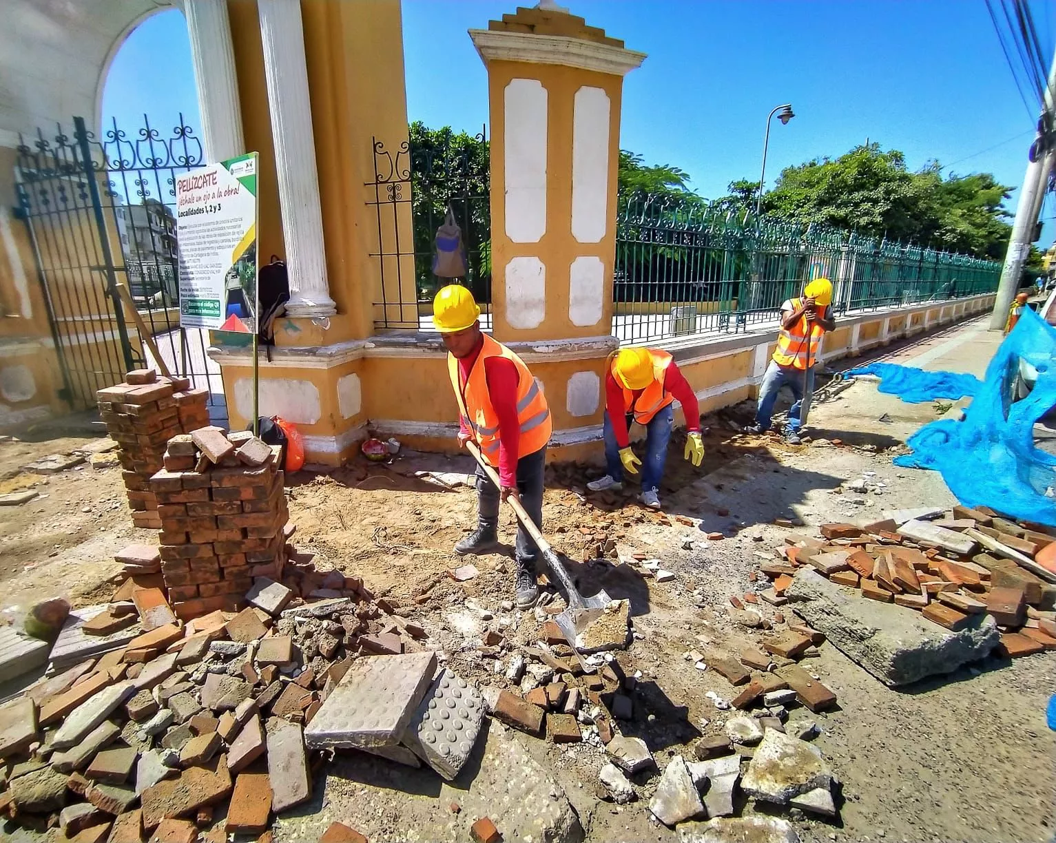 Intervenciones que adelanta la Secretaría de Infraestructura en Cartagena.