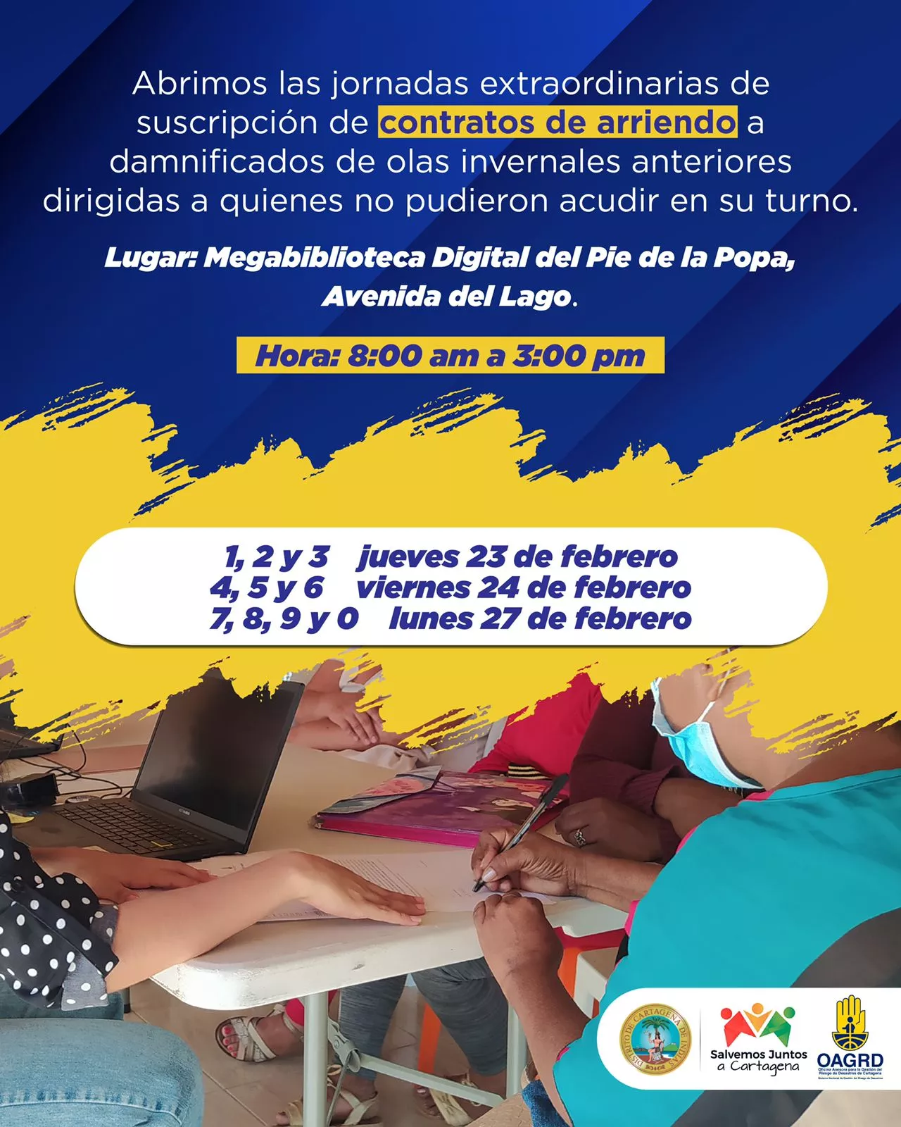 Las jornadas continuarán realizándose en la Mega biblioteca del Pie de la Popa 