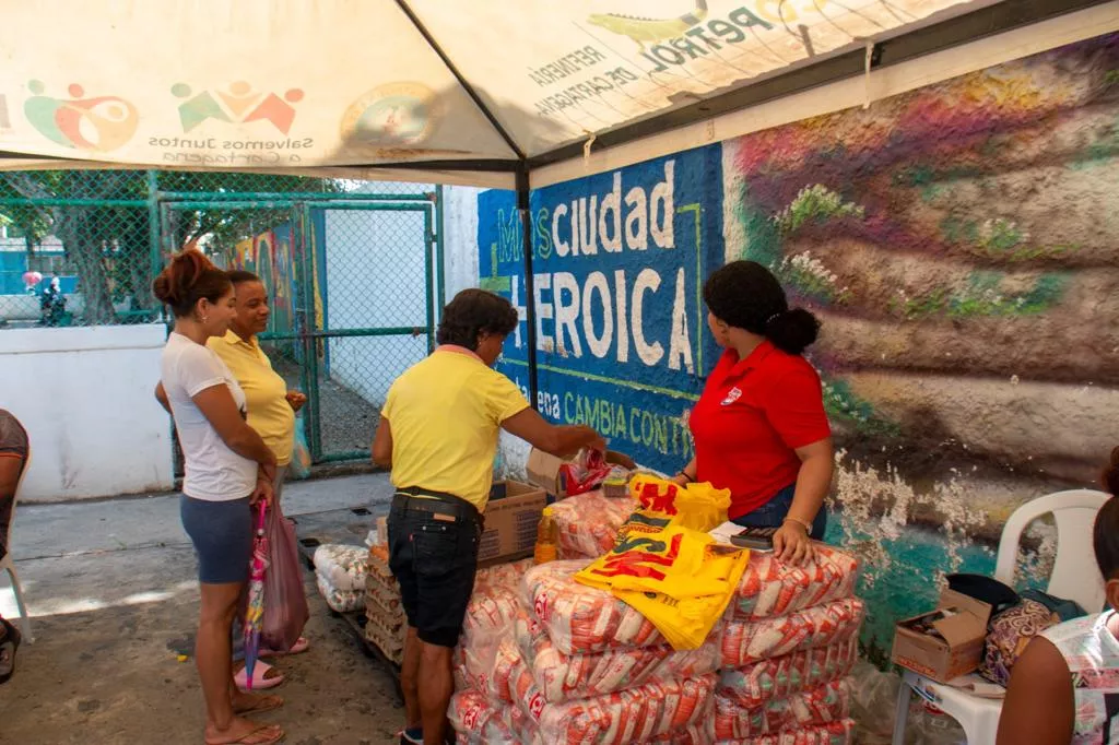 Las 250 familias beneficiadas se abastecieron con productos frescos y económicos