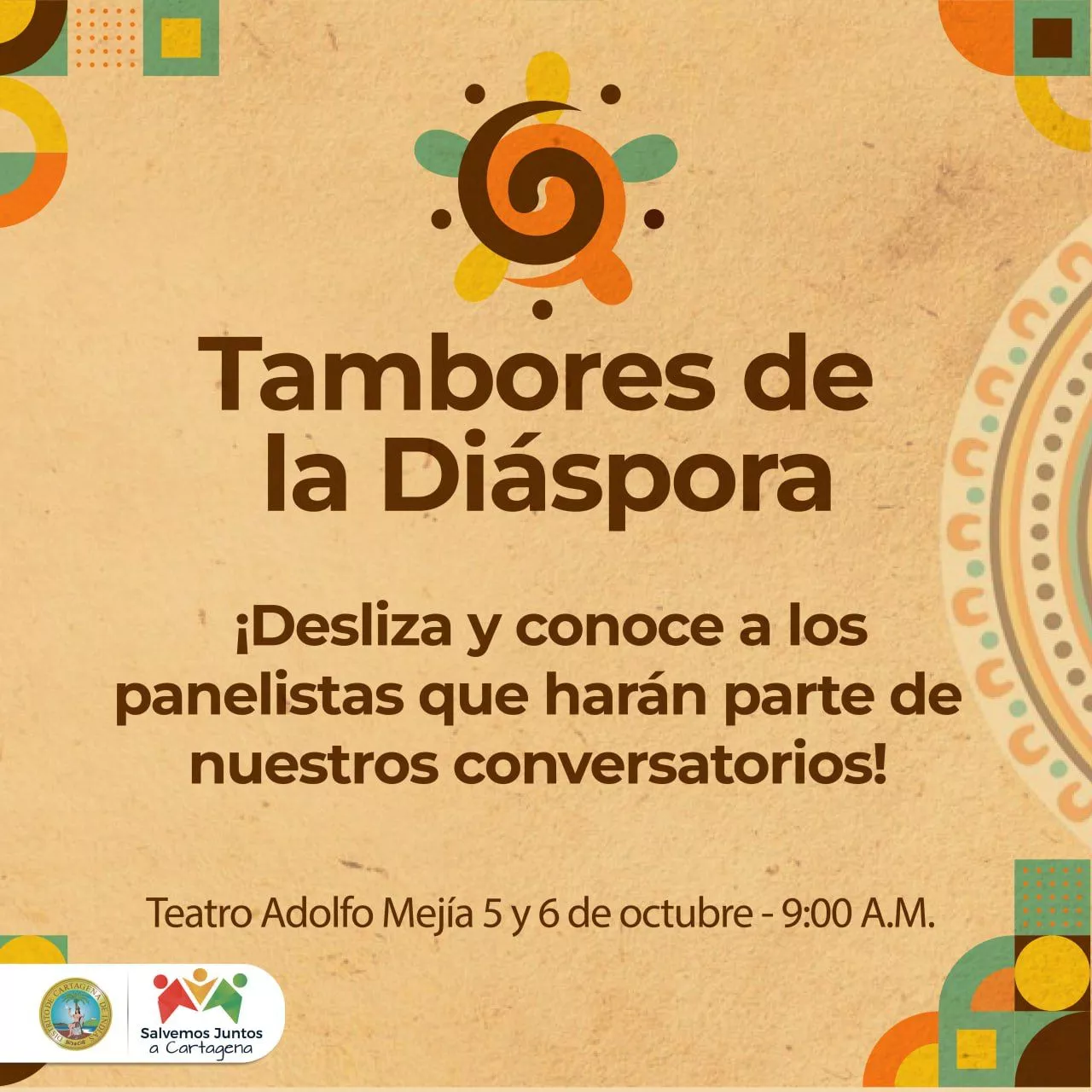 “Tambores de la Diáspora”, el evento que celebrará la herencia africana en Cartagena