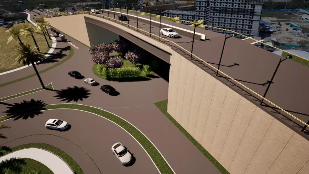 Render Intercambiador Vial La Carolina
