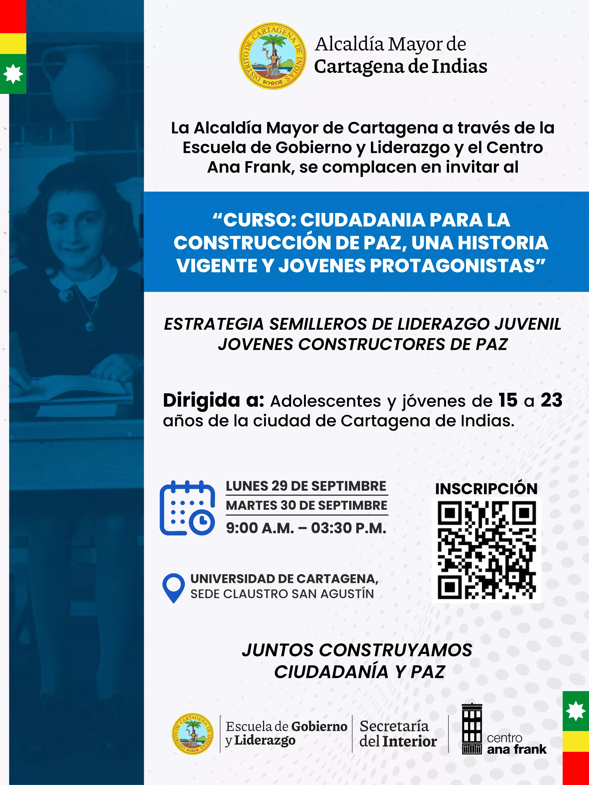 SEMILLEROS DE LIDERAZGO JUVENIL S1: JOVENES CONSTRUCTORES DE PAZ