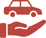 Imagen de una mano sosteniendo a un vehiculo