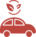 Imagen  de un vehículo con ecologico 