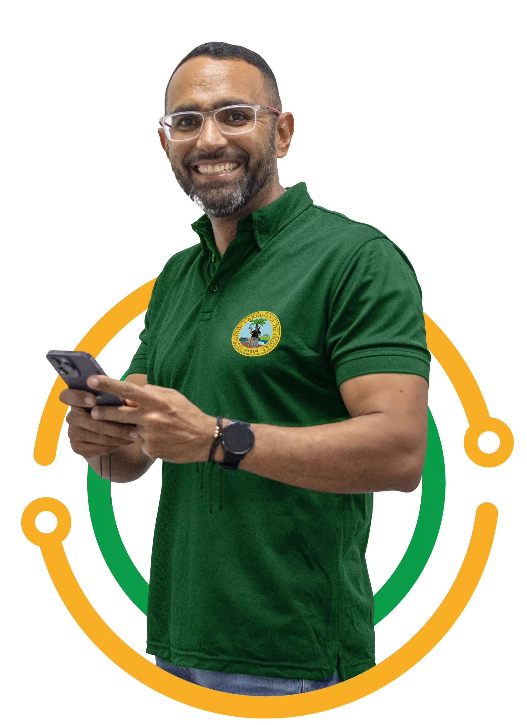 Persona que sostienen un móvil 