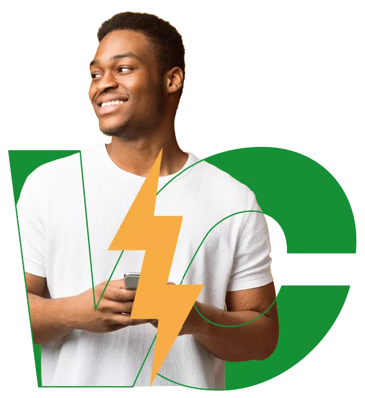 Imagen de una persona con el logo de Volta Cartagena